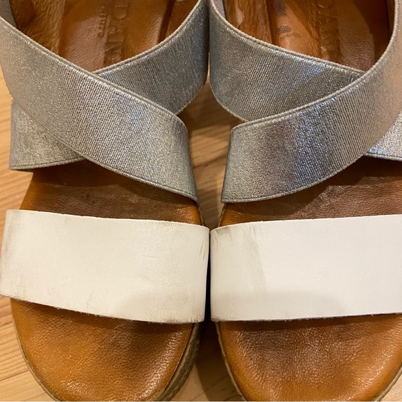 Cordani white & silver wedge sandal - Picture 2 of 3